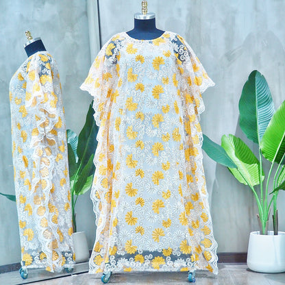 Floral Print Swiss Voile Dress