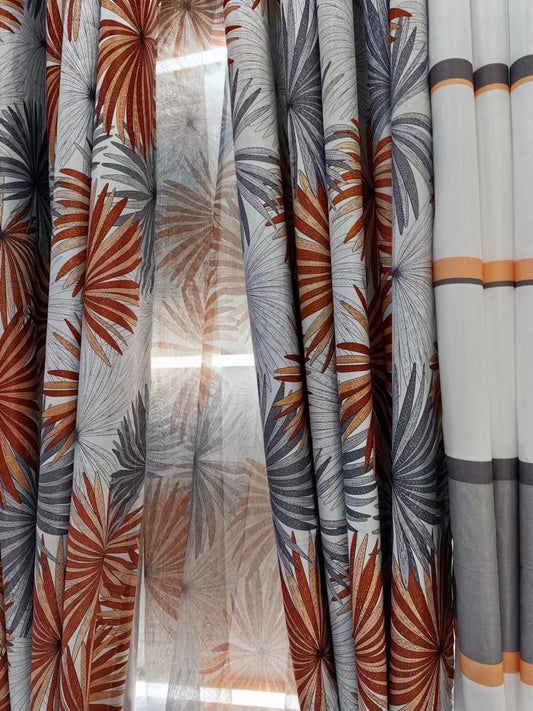 Luxe Leaf Drape Curtain