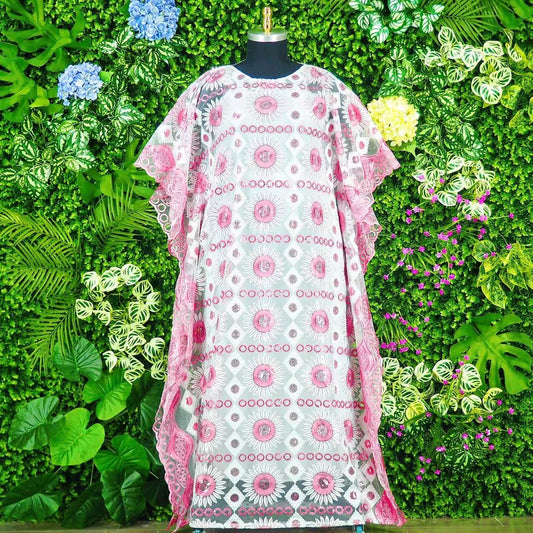 Floral Print Swiss Voile Dress